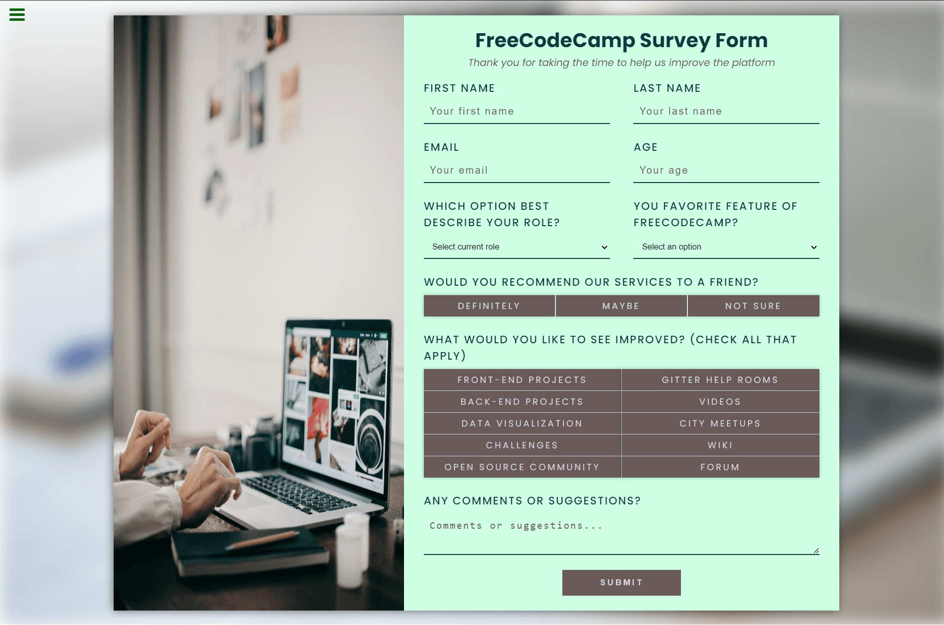 FCC - Survey Form