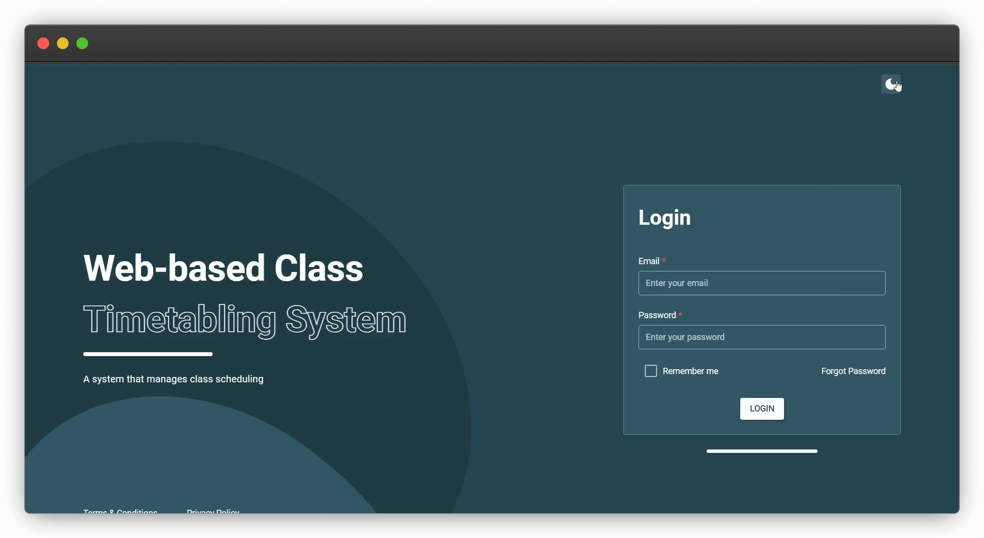 Class Timetabling System
