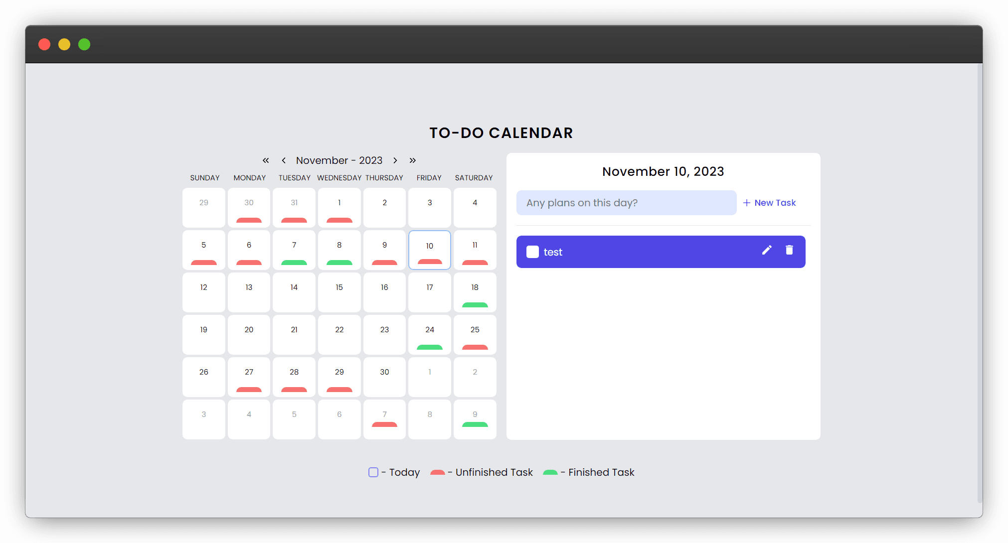 ToDo Calendar V2