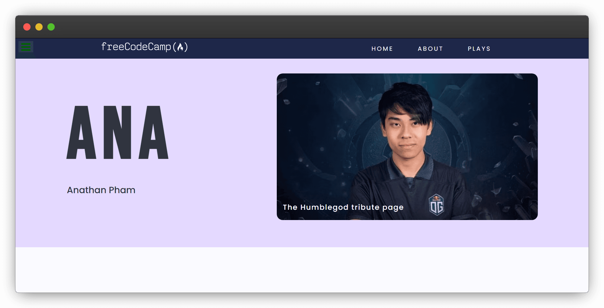 FCC - Tribute Page