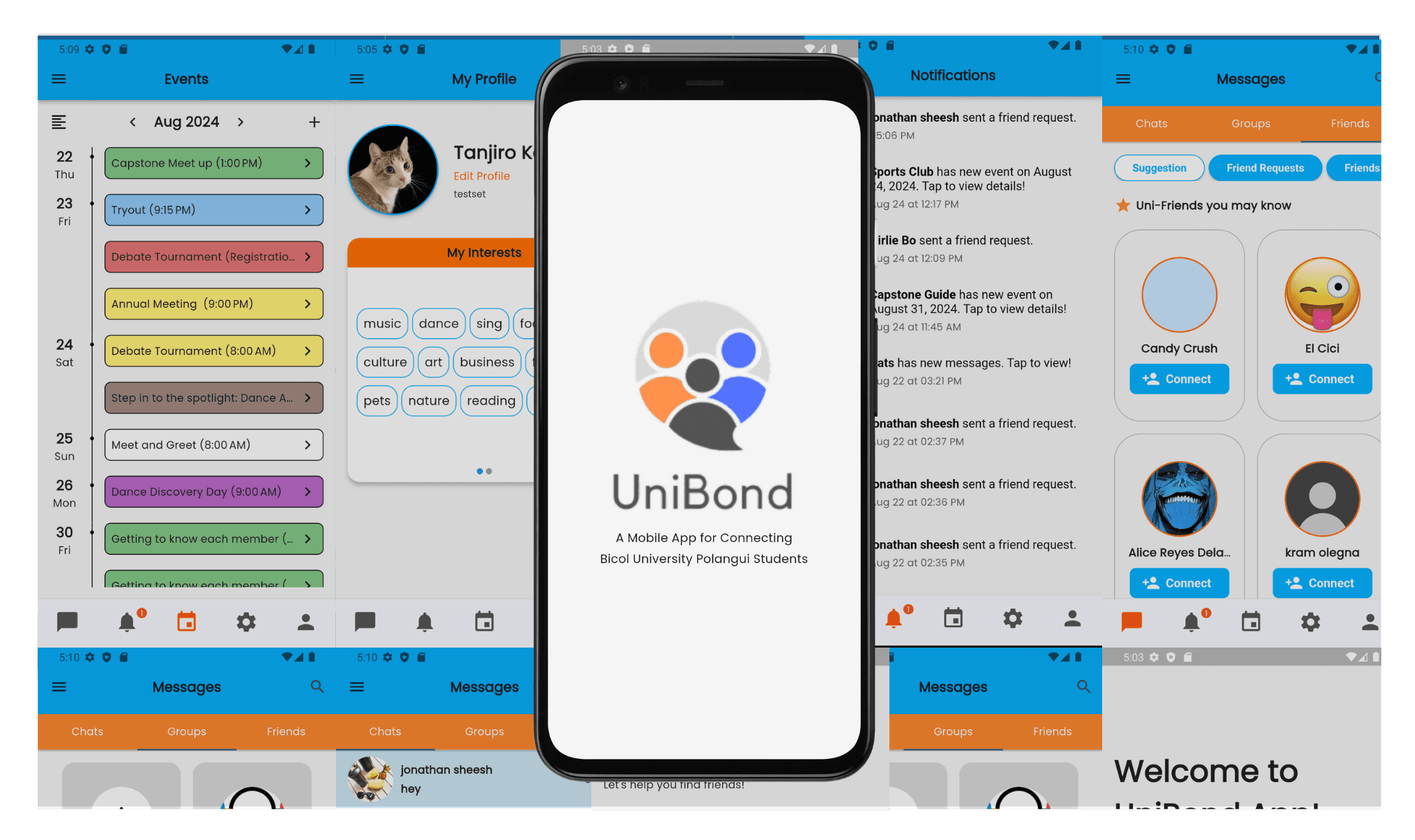 School Chat Messenger App with Realtime Audio/Video Call